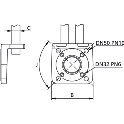 FLT2 "ADAPTOR FLYGT 2""" FLT2