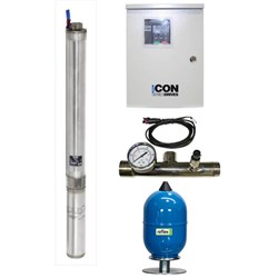 BIA-ISUBS4D17M - PUMP BOREHOLE DAB S4D17M + ISUB 100L/MIN 102M 1.5KW 240V