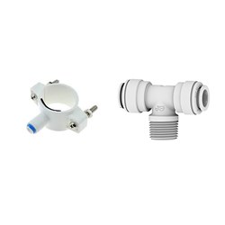 Male TS 1/4" Thread x 1/4" Hose for Oasis DP Reverse Osmosis RO