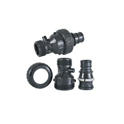 Ecosoft Clack WS1 Drain Fitting 1" Straight with Silencer