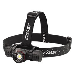 Coast XPH34R 2700 Lumens Rechargeable Pure Beam Focusing LED Headlamp