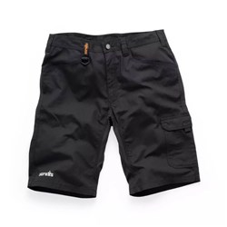 Scruffs Trade Flex Plain Shorts Black - 40W