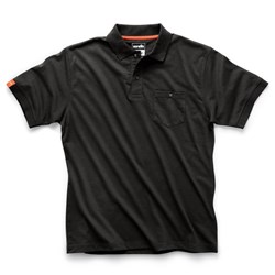 Scruffs Eco Worker Polo - Black - Medium
