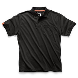 Scruffs Eco Worker Polo - Black - XXX-Large