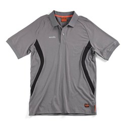 Scruffs Tech Polo Shirt Graphite - Small