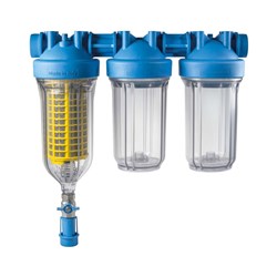 HYDRA BIG TRIO 10" BIG 1" IN/OUT PLASTIC BLUE BOWLS ATL-HYDRABIGTRIO10BLUE1IN