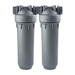 Atlas Filtri DP Duo SANIC Series 10" Standard Filter Housing with 3/4" In/Out, Spanner & Bracket