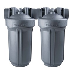 Atlas Filtri DP Duo SANIC Series 10" BIG Filter Housing with 1" In/Out, Spanner & Bracket