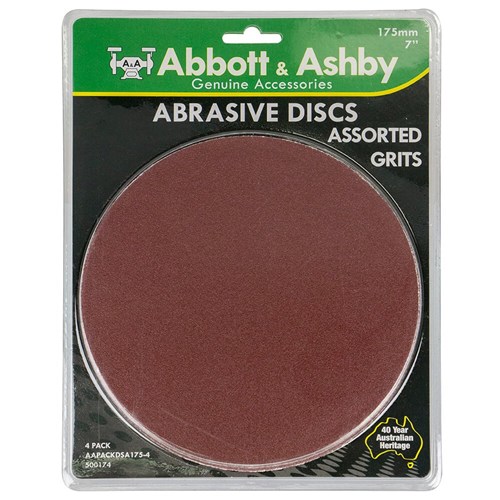 Abbott & Ashby Hook & Loop Disc & Pad Pack - 5 Piece - Various Grits