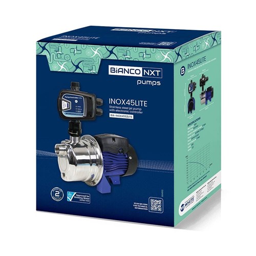 BIA-INOX45S2MPCX - PUMP SURFACE MOUNTED CLEAN WATER 50L MIN