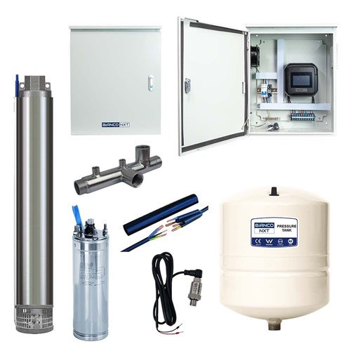 BIA-DRIVEPRO-S4-1/26M - Borehole VFD Kit 25L/Min 163m 750W  240V