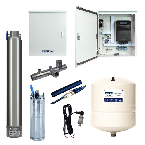 BIA-DRIVEPRO-S4-4/27M - Borehole VFD Kit 90L/Min 165m 2200W 240V