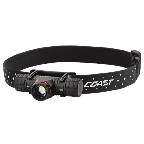 XPH30R - Coast LED Headlamp with Pure Beam Focusing | 185m Turbo Beam | 1200 Lumen | Max 28hr