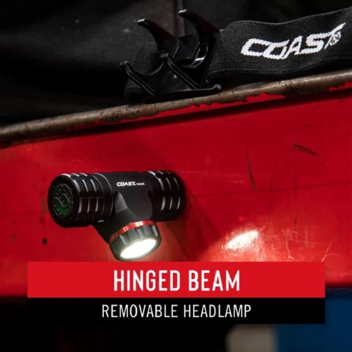 XPH25R - Coast LED Headlamp with Pure Beam Focusing | 120m Beam | 410 Lumen | Max 9hr 15m