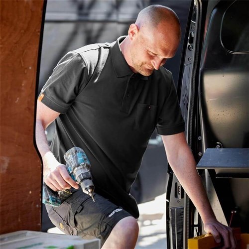 Scruffs Eco Worker Polo - Black - X-Small