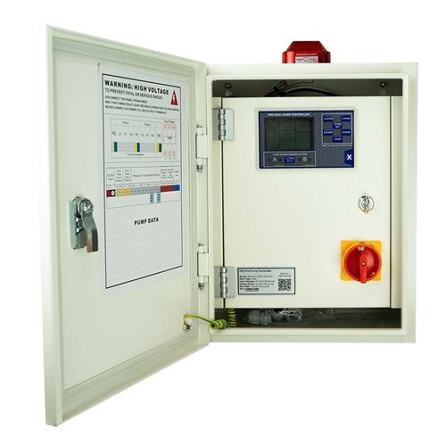 BIA-NXT-DPC3-40-PRO - Dual Pump Control Panel 415V 0.75 - 4.0kW - Dual Door Inc Ext Isolator