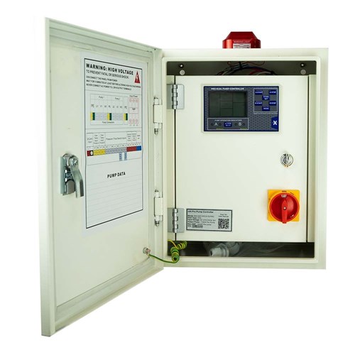 BIA-NXT-DPC3-75-PRO - Dual Pump Control Panel 415V 5.5 - 7.5kW - Dual Door Inc Ext Isolator