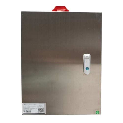 BIA-NXT-SPC3-40-PRO-SS -  Single Pump Control Panel 415V 0.75 - 4.0kW - Dual Door Inc Ext Isolator