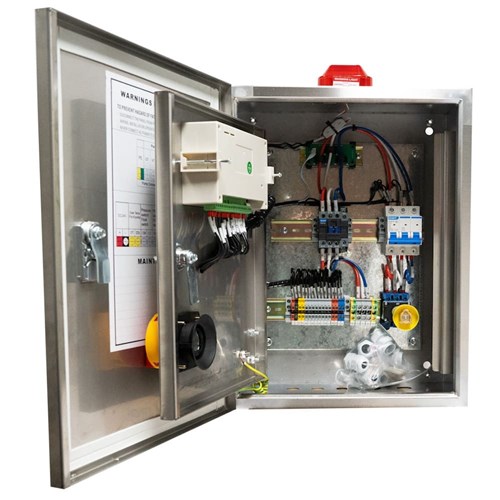 BIA-NXT-SPC3-40-PRO-SS -  Single Pump Control Panel 415V 0.75 - 4.0kW - Dual Door Inc Ext Isolator