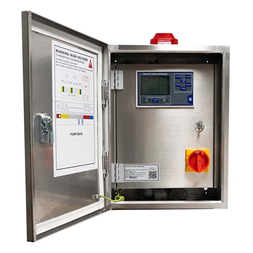 BIA-NXT-DPC1-22-PRO-SS - Dual Pump Control Panel 240V 0.37 - 2.2kW - Dual Door Inc Ext Isolator