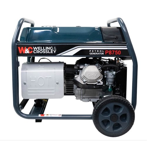 8.75 kVA Welling & Crossley Portable Generator with E-Start