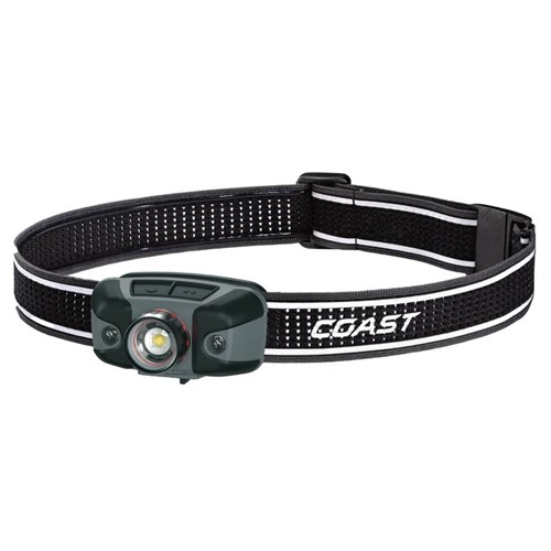 FLX40R - Coast LED Headlamp with Tri-Colour & Twist Focus | 137m Turbo Beam | 800 Lumen | Max 10hr