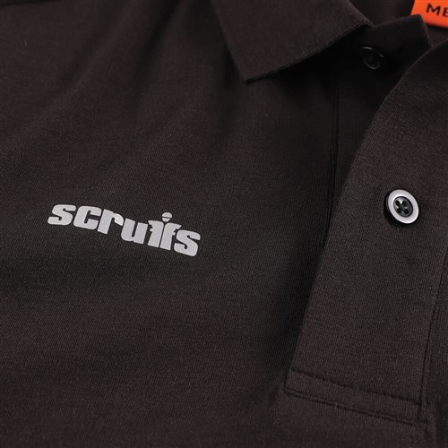 Scruffs Tech Polo Shirt Black - XX-Large
