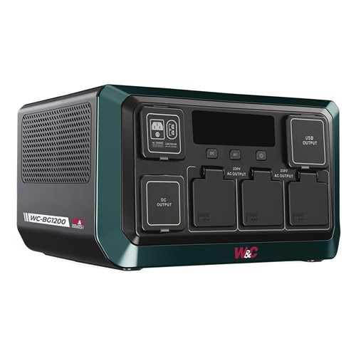 1200W W&C BATTERY GENERATOR PORTABLE POWER STATION WC-BG1200 WC BG1200