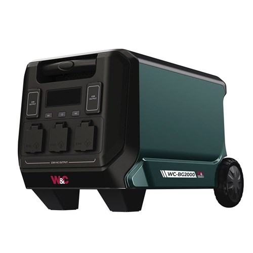 2000W W&C BATTERY GENERATOR PORTABLE POWER STATION WC-BG2000 WC BG2000