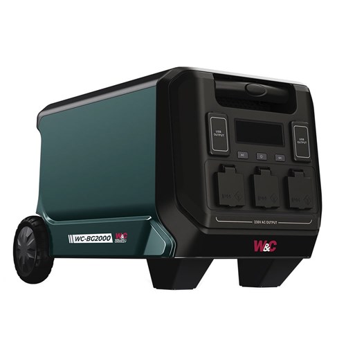 2000W W&C BATTERY GENERATOR PORTABLE POWER STATION WC-BG2000 WC BG2000