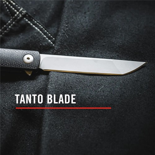 Coast LX500 Founder's Series Select Pocket Knife with Stainless Steel Tanto Blade & Black Handle