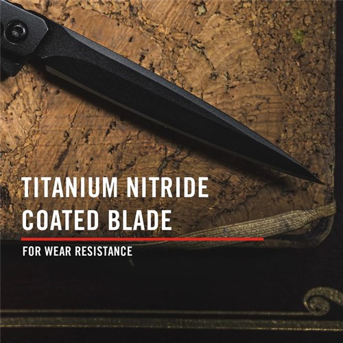 Coast LX532 Founder's Series Origin Pocket Knife with Stainless Steel Drop Point Blade & Black Handle