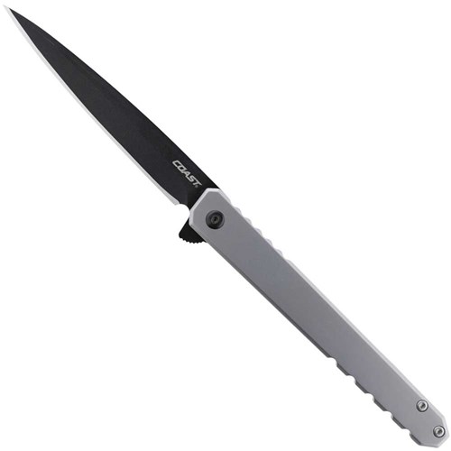 Coast LX534 Founder's Series Origin Pocket Knife with Stainless Steel Drop Point Blade & White Handle